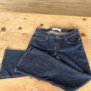 Abercrombie & Fitch Dark Blue Denim Bell bottoms.